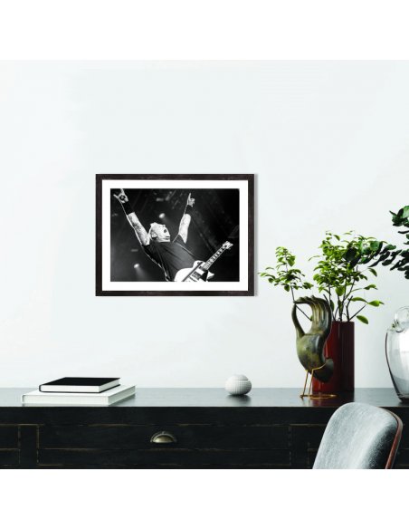 Affiche Metallica noir et blanc