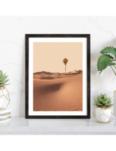 Affiche paysage Palmier dans le desert 2