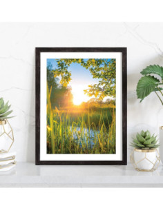 Tableau Coucher de soleil dans la nature 2
