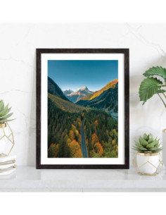 Tableau Route au milieu des montagnes 2