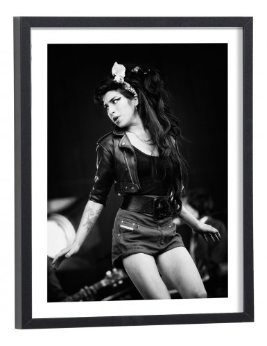 Tableau Amy Winehouse noir et blanc