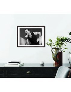 Tableau de Dave Gahan Depeche Mode en noir et blanc 2