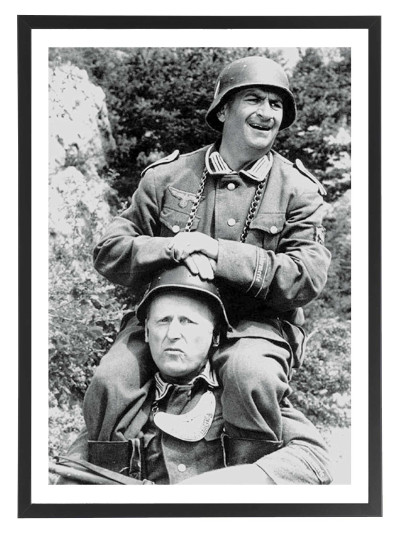 Affiche La grande vadrouille noir et blanc 2