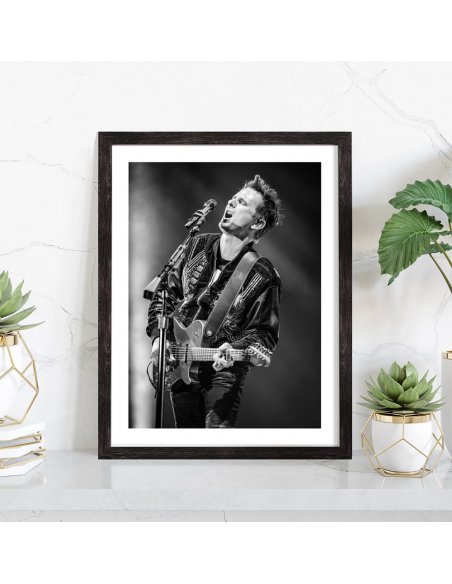 Tableau Matthew Bellamy noir et blanc