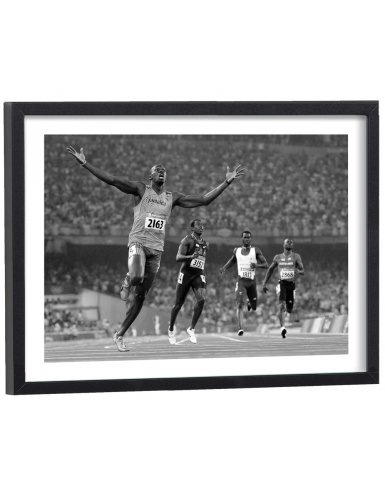 Tableau Usain Bolt noir et blanc