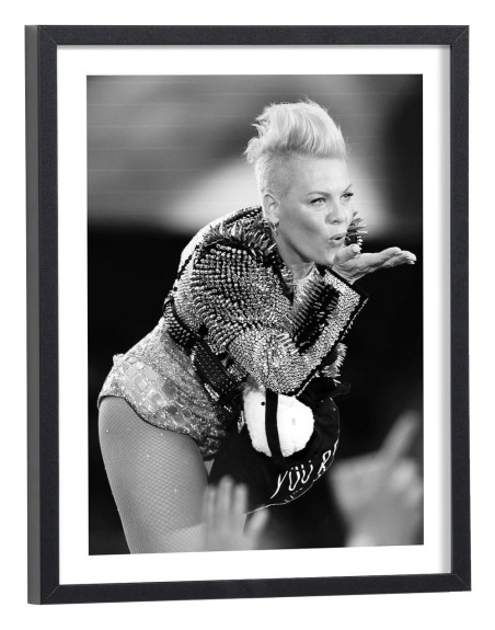 Tableau Pink noir et blanc