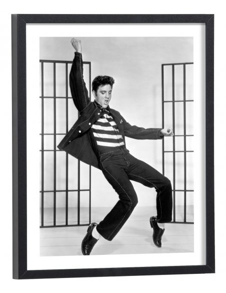 Tableau Elvis Presley noir et blanc