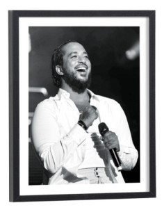 Tableau Slimane - Affiche concert noir et blanc