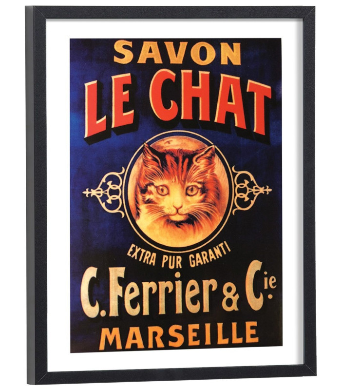 Affiche pub vintage Le Chat