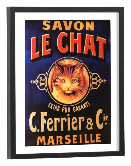 Affiche pub vintage Le Chat