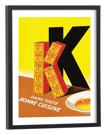 Affiche pub Kub vintage
