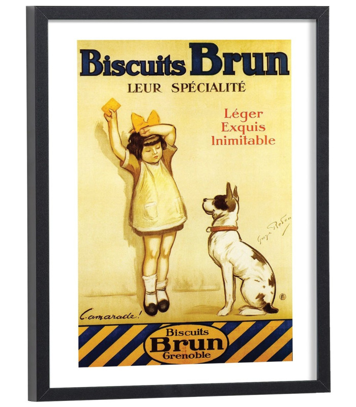 Affiche Pub Biscuits Bruns