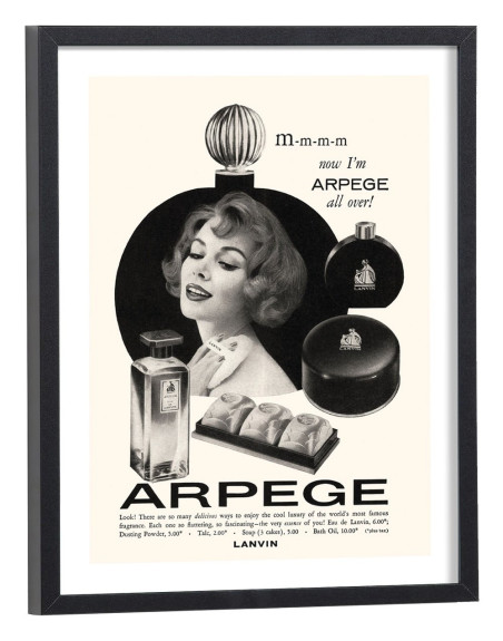 Affiche Pub vintage parfum Lanvin