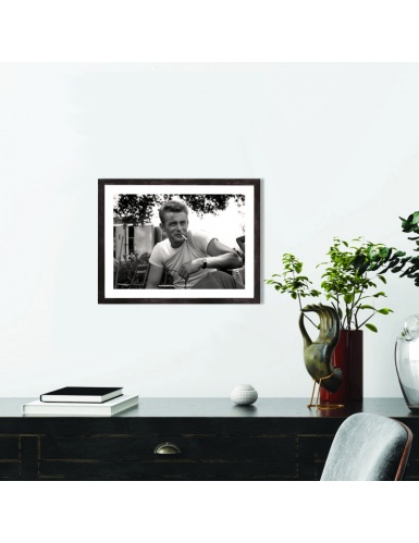 Tableau James Dean Affiche acteur noir et blanc