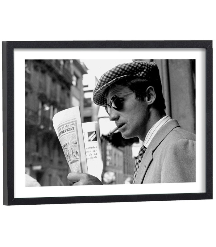 Affiche film À bout de souffle avec Jean-Paul Belmondo