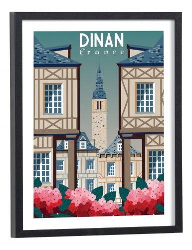 Affiche Dinan vintage