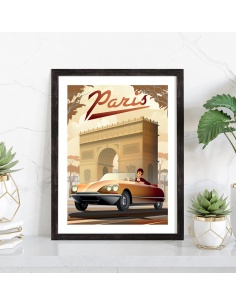Affiche Paris vintage - Arc de triomphe 2