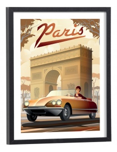 Affiche Paris vintage - Arc de triomphe