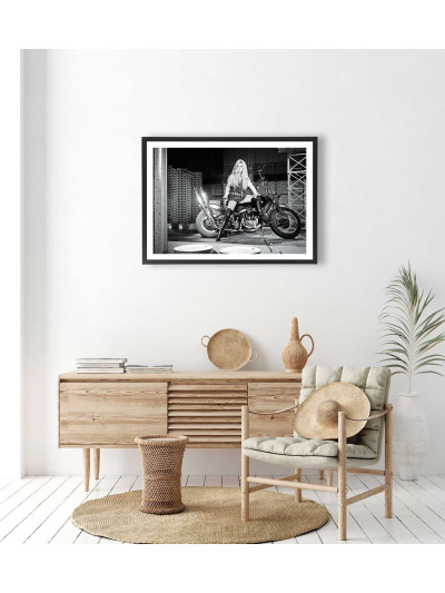  Affiche Brigitte Bardot Harley Davidson