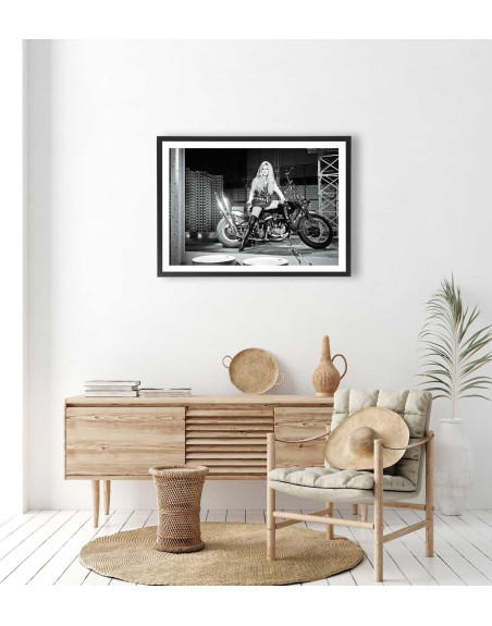  Affiche Brigitte Bardot Harley Davidson