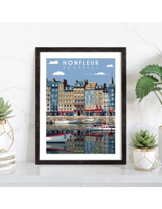 Affiche Honfleur vintage 2