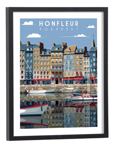 Affiche Honfleur vintage