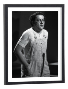 Affiche Coluche salopette
