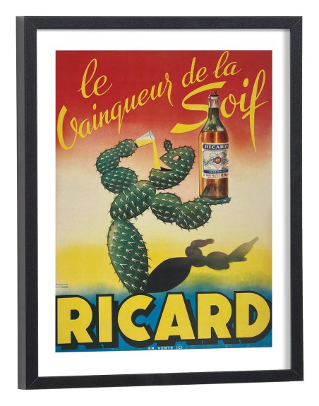 Affiche Publicitaire Ricard - le vainqueur de la soif