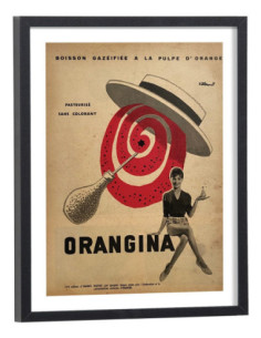 Affiche Pub orangina vintage