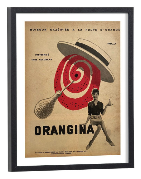 Affiche Pub orangina vintage