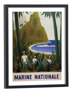 Affiche Pub Marine Nationale vintage