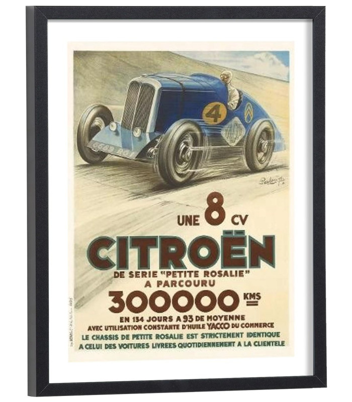 Affiche Pub Citroën Rosalie 8