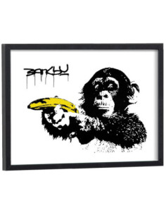Tableau Banksy singe Banane