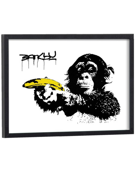 Tableau Banksy singe Banane