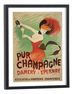 Affiche Pub Pur Champagne Damery Epernay