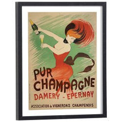 Affiche Pub Pur Champagne Damery Epernay