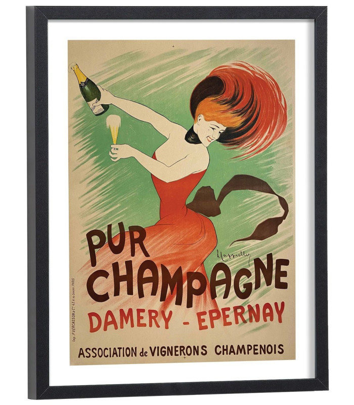 Affiche Pub Pur Champagne Damery Epernay
