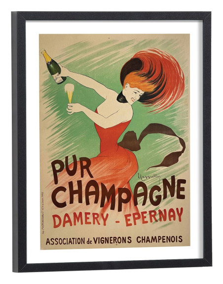 Affiche Pub Pur Champagne Damery Epernay