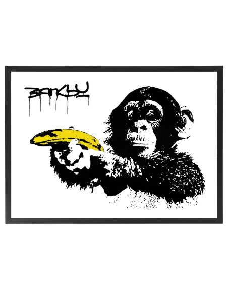 Tableau Banksy singe Banane