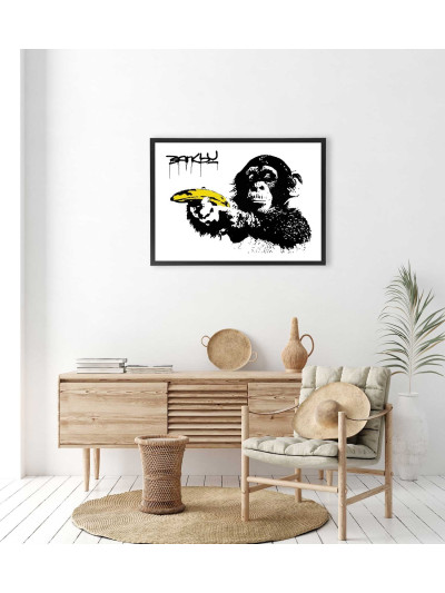  Affiche Banksy singe Banane