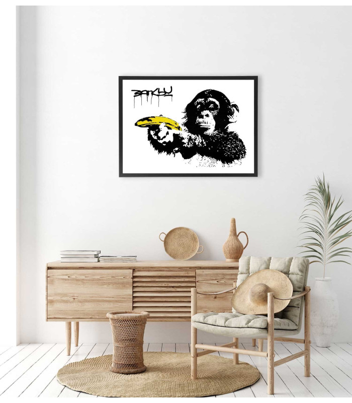  Affiche Banksy singe Banane