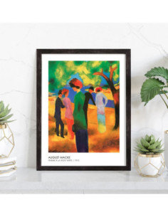 Reproduction August Macke - Femme à la veste verte 2