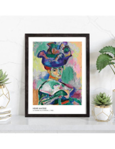 Affiche Reproduction Henri Matisse - Femme au chapeau 2