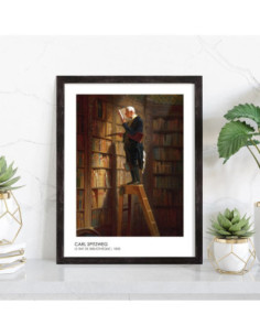 Affiche Reproduction Carl Spitzweg - Le Rat de bibliothèque 2