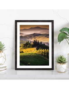 Affiche paysage champs en Toscane 2