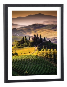Tableau paysage champs en Toscane