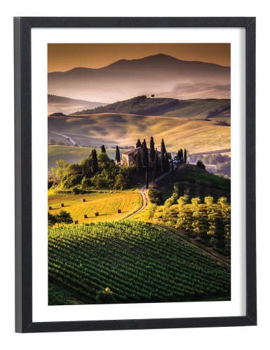 Tableau paysage champs en Toscane