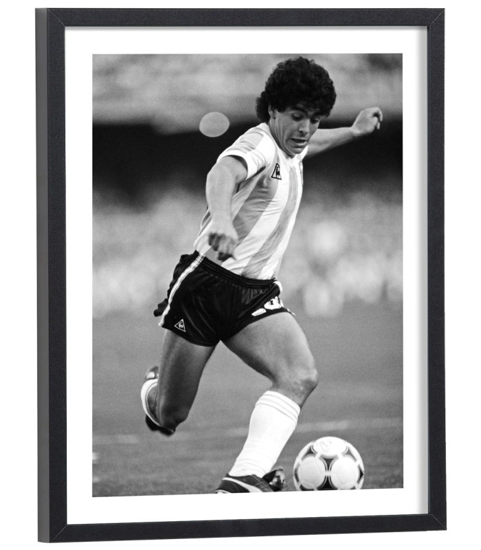 Affiche Maradona dribble Argentine