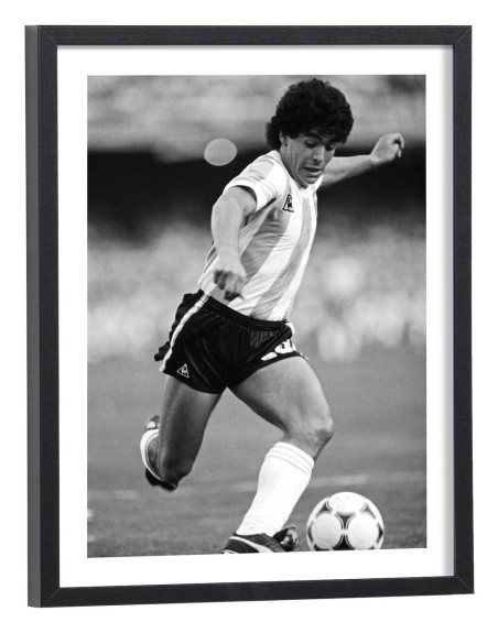 Affiche Maradona dribble Argentine