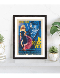 Affiche du film La dolce vita de Frederico Fellini 2